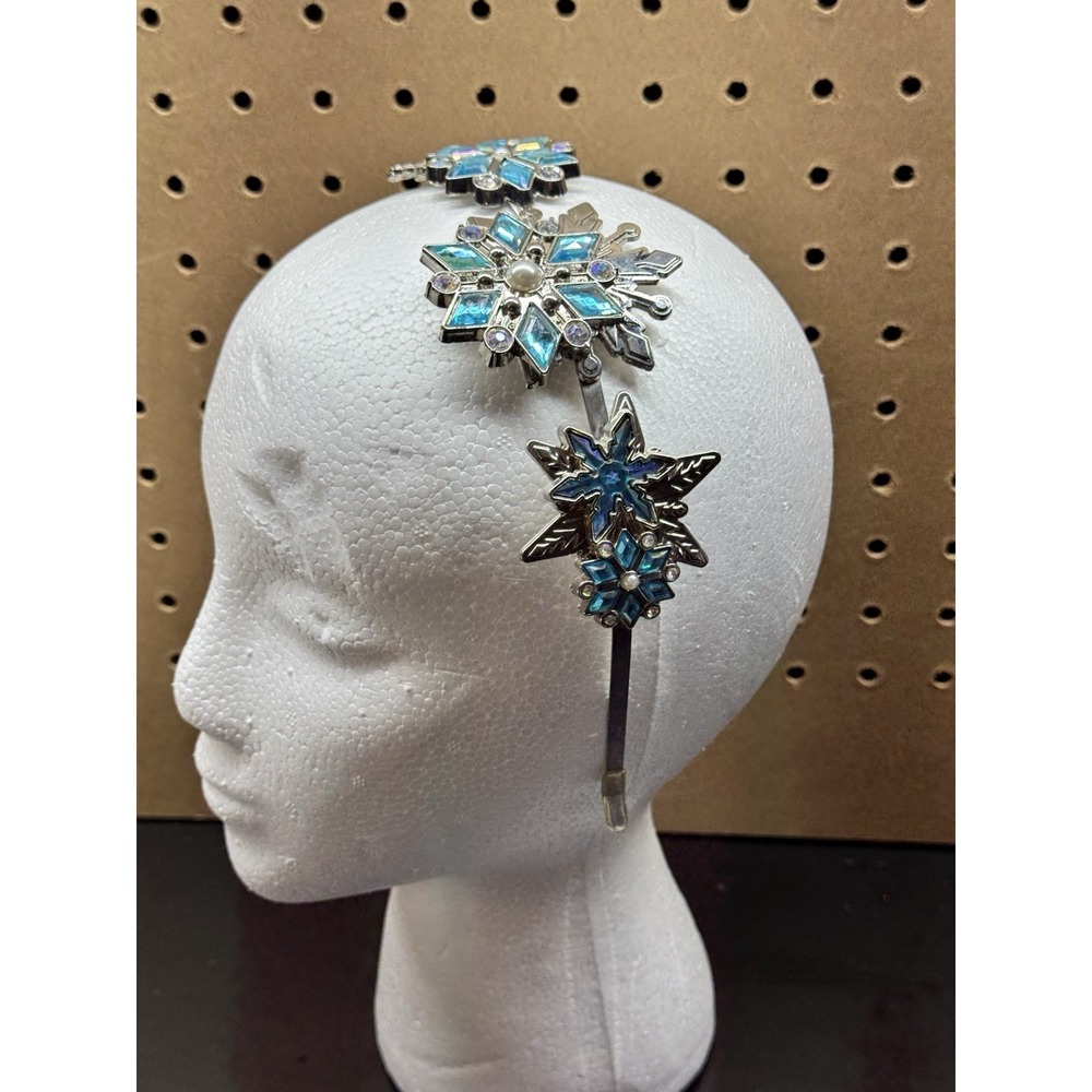 Headband ELSA‎ Frozen Disney Store London Queen Metal Blue Iridescent snowflake